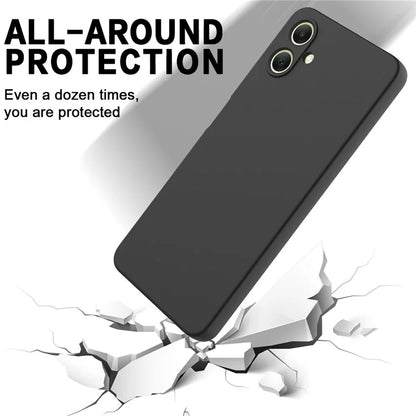 For Samsung Galaxy A06 Case Liquid Silicone Anti-Scratch Phone Cover with Hand Strap
