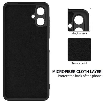 For Samsung Galaxy A06 Case Liquid Silicone Anti-Scratch Phone Cover with Hand Strap