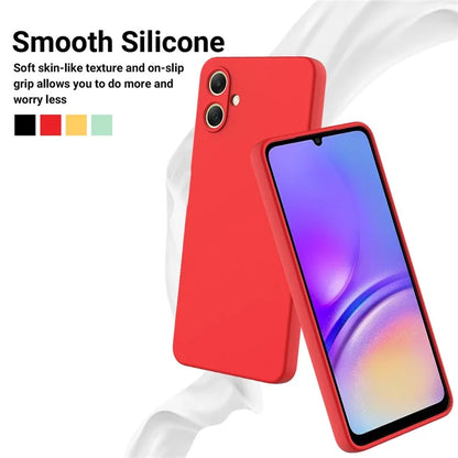 For Samsung Galaxy A06 Case Liquid Silicone Anti-Scratch Phone Cover with Hand Strap
