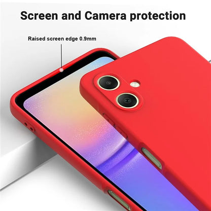 For Samsung Galaxy A06 Case Liquid Silicone Anti-Scratch Phone Cover with Hand Strap