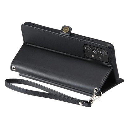For Samsung Galaxy A33 5G Leather Case Wallet Stand Phone Cover with Straps