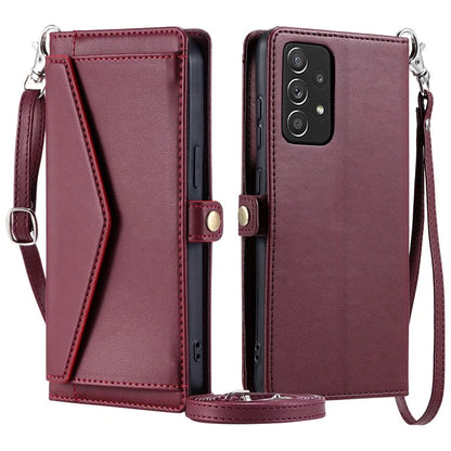For Samsung Galaxy A33 5G Leather Case Wallet Stand Phone Cover with Straps