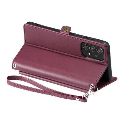 For Samsung Galaxy A33 5G Leather Case Wallet Stand Phone Cover with Straps