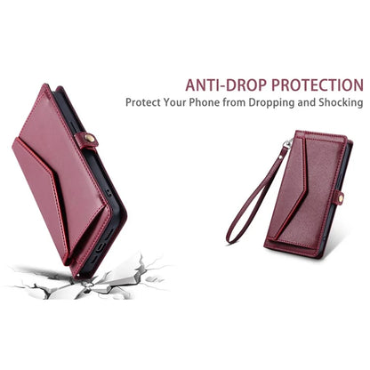 For Samsung Galaxy A33 5G Leather Case Wallet Stand Phone Cover with Straps