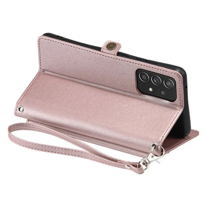 For Samsung Galaxy A33 5G Leather Case Wallet Stand Phone Cover with Straps