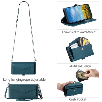 For Samsung Galaxy A33 5G Leather Case Wallet Stand Phone Cover with Straps