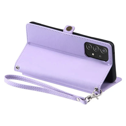 For Samsung Galaxy A33 5G Leather Case Wallet Stand Phone Cover with Straps
