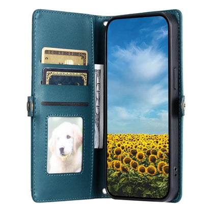 For Samsung Galaxy S24 Ultra Leather Case Wallet Stand Phone Cover with Straps