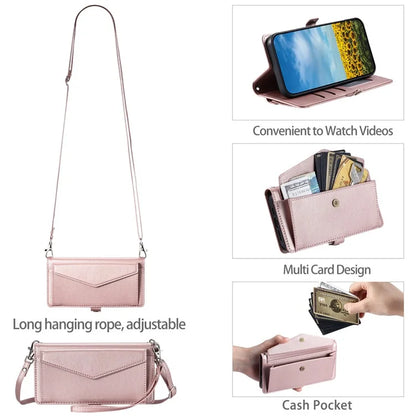 For Samsung Galaxy S24 Ultra Leather Case Wallet Stand Phone Cover with Straps