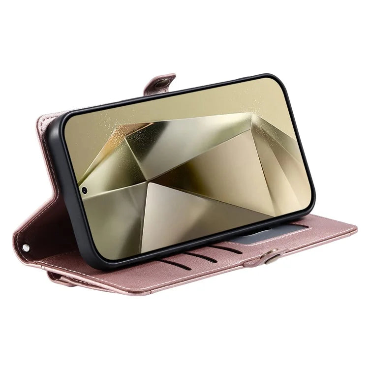 For Samsung Galaxy S23 FE Leather Case Wallet Stand Phone Cover with Straps