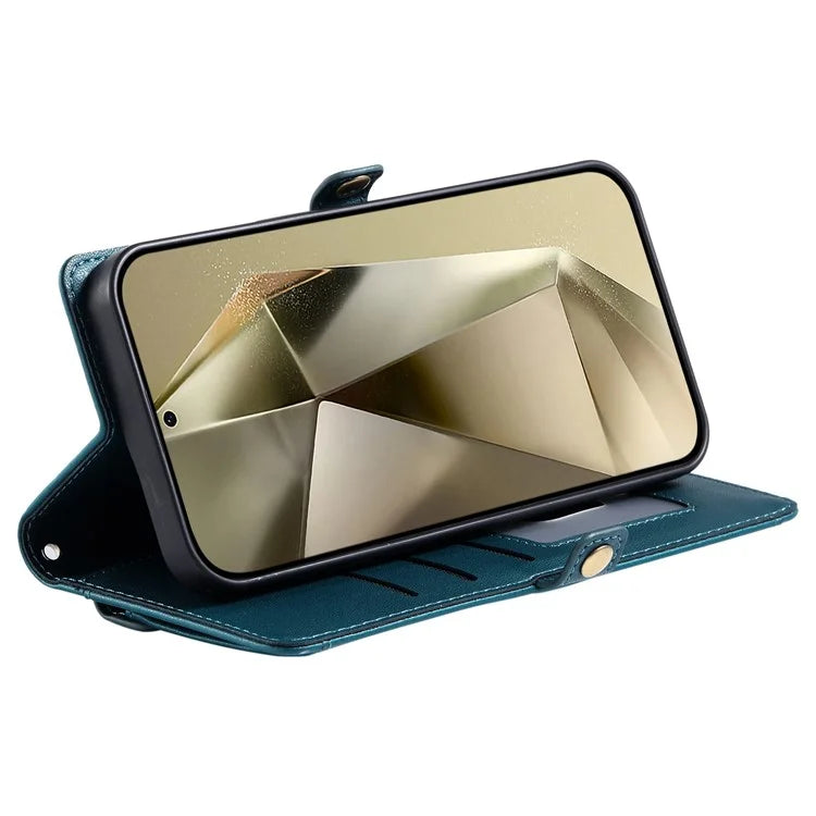 For Samsung Galaxy S23 FE Leather Case Wallet Stand Phone Cover with Straps