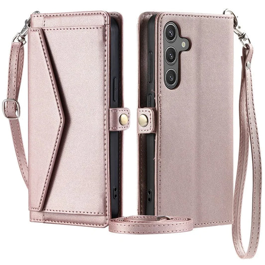 For Samsung Galaxy A54 5G Leather Case Wallet Stand Phone Cover with Straps