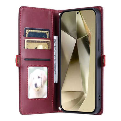 For Samsung Galaxy A34 5G Leather Case Wallet Stand Phone Cover with Straps
