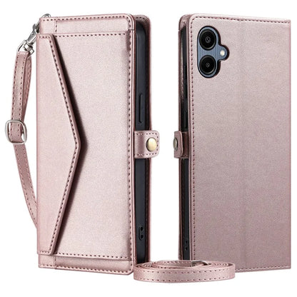 For Samsung Galaxy A06 Leather Case Wallet Stand Phone Cover with Straps