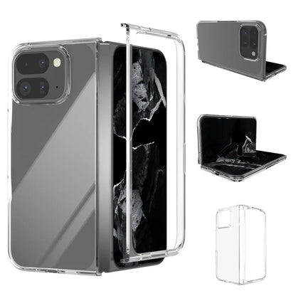 ABEEL For Google Pixel 9 Pro Fold 5G Clear Case Anti-Drop Hard PC Phone Cover