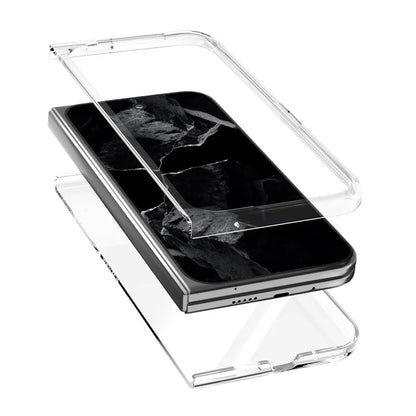ABEEL For Google Pixel 9 Pro Fold 5G Clear Case Anti-Drop Hard PC Phone Cover