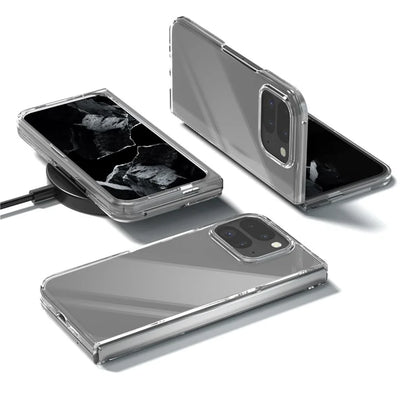 ABEEL For Google Pixel 9 Pro Fold 5G Clear Case Anti-Drop Hard PC Phone Cover