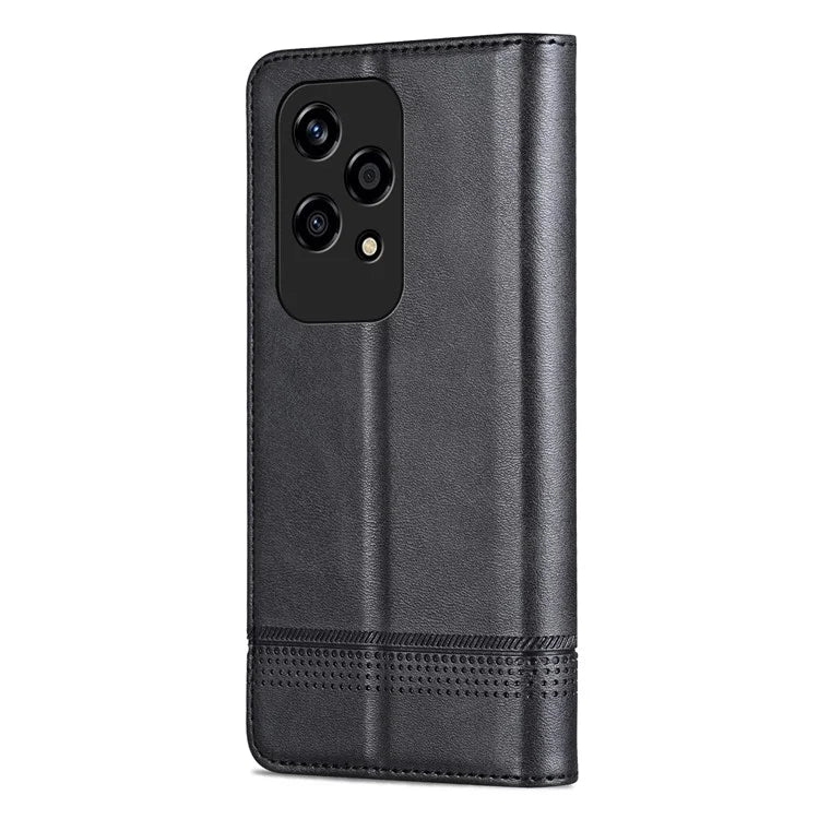 AZNS For Honor 200 Lite Case Cowhide Texture PU Leather Wallet Phone Cover