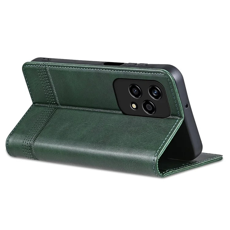 AZNS For Honor 200 Lite Case Cowhide Texture PU Leather Wallet Phone Cover