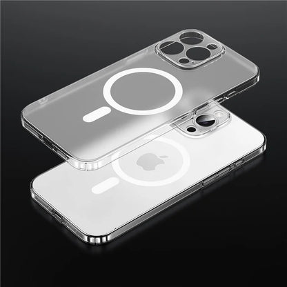 SULADA For iPhone 16 Pro Max Case Compatible with MagSafe PC+TPU Matte Translucent Back Cover