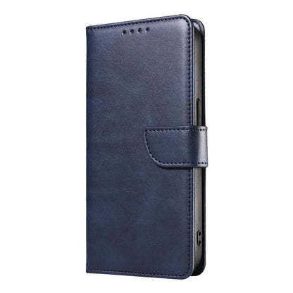 For iPhone 16 Pro Case Leather Stand Phone Shell with Magnetic Closure