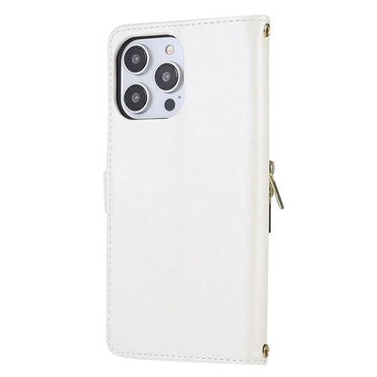 For iPhone 16 Pro Max Wallet Case Folio PU Leather Stand Rhombus Phone Cover with Hand Strap
