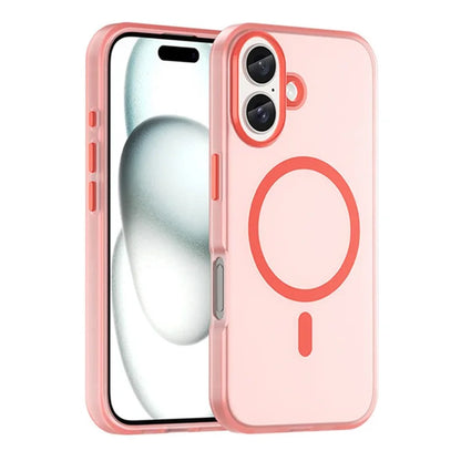 For iPhone 16 Plus Case Compatible with MagSafe Skin-Touch PC+TPU Matte Phone Cover
