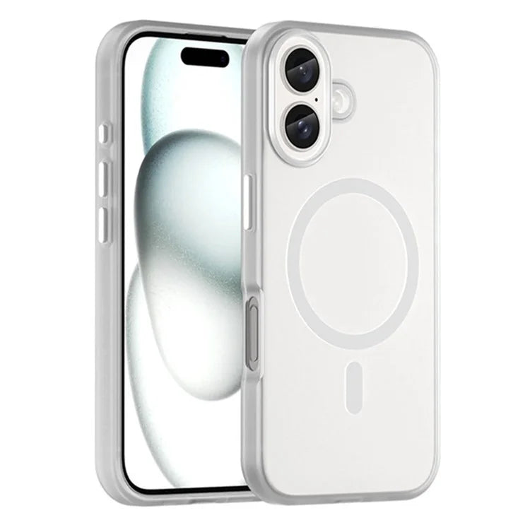 For iPhone 16 Plus Case Compatible with MagSafe Skin-Touch PC+TPU Matte Phone Cover