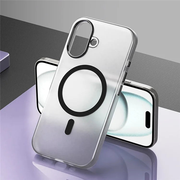 For iPhone 16 Plus Case Compatible with MagSafe Skin-Touch PC+TPU Matte Phone Cover