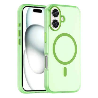 For iPhone 16 Plus Case Compatible with MagSafe Skin-Touch PC+TPU Matte Phone Cover