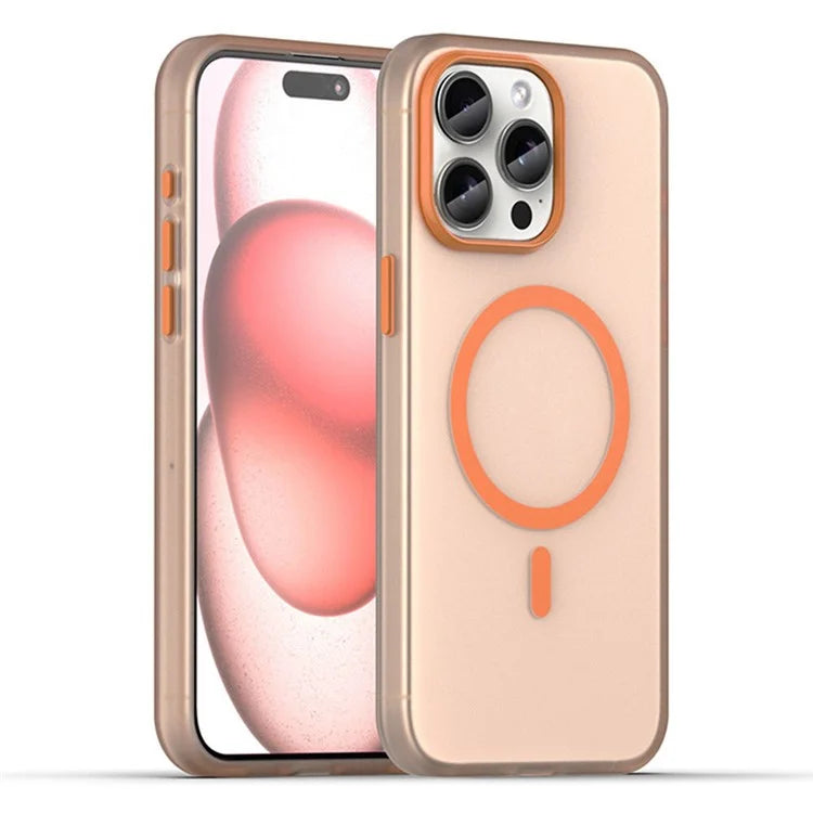 For iPhone 16 Pro Case Compatible with MagSafe Skin-Touch PC+TPU Matte Phone Cover