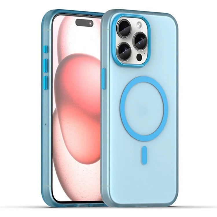 For iPhone 16 Pro Case Compatible with MagSafe Skin-Touch PC+TPU Matte Phone Cover