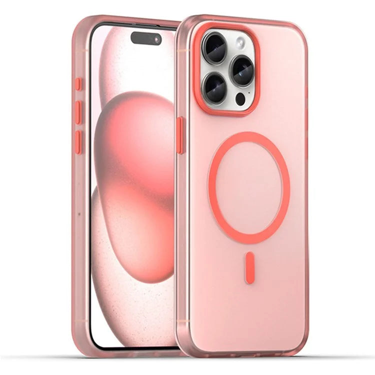For iPhone 16 Pro Case Compatible with MagSafe Skin-Touch PC+TPU Matte Phone Cover