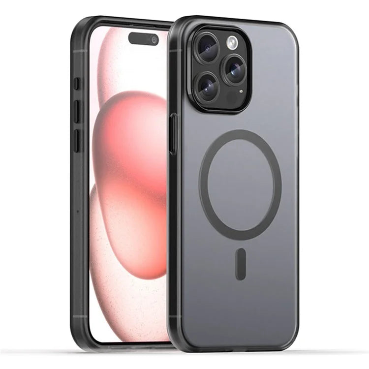 For iPhone 16 Pro Case Compatible with MagSafe Skin-Touch PC+TPU Matte Phone Cover