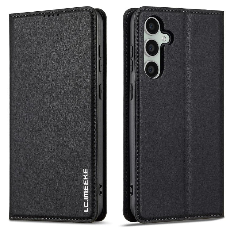 LC.IMEEKE L1 Series for Samsung Galaxy S24 Case PU Leather Wallet Stand Protective Phone Cover