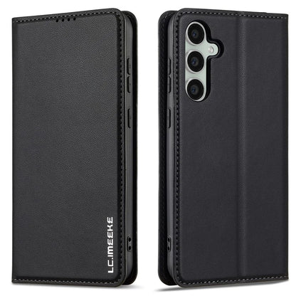 LC.IMEEKE L1 Series for Samsung Galaxy S24 Case PU Leather Wallet Stand Protective Phone Cover