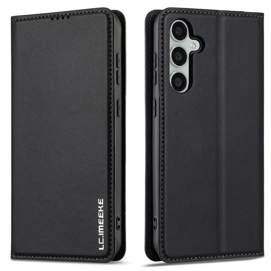 LC.IMEEKE L1 Series for Samsung Galaxy S24 Case PU Leather Wallet Stand Protective Phone Cover