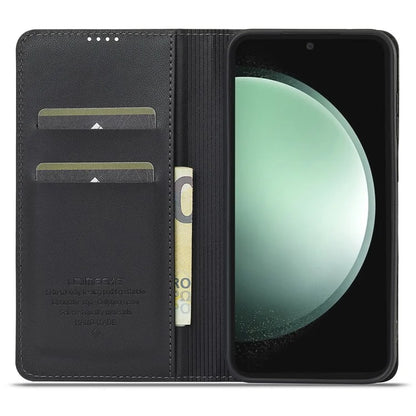 LC.IMEEKE L1 Series for Samsung Galaxy S24 Case PU Leather Wallet Stand Protective Phone Cover