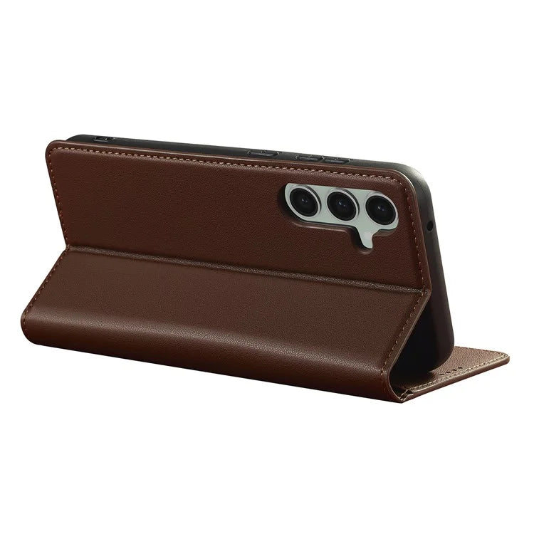 LC.IMEEKE L1 Series for Samsung Galaxy S24 Case PU Leather Wallet Stand Protective Phone Cover