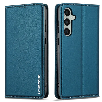 LC.IMEEKE L1 Series for Samsung Galaxy S24 Case PU Leather Wallet Stand Protective Phone Cover