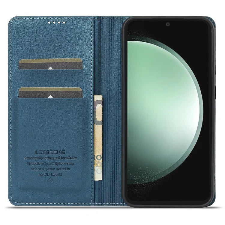 LC.IMEEKE L1 Series for Samsung Galaxy S24 Case PU Leather Wallet Stand Protective Phone Cover