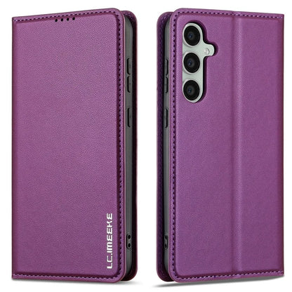 LC.IMEEKE L1 Series for Samsung Galaxy S24 Case PU Leather Wallet Stand Protective Phone Cover