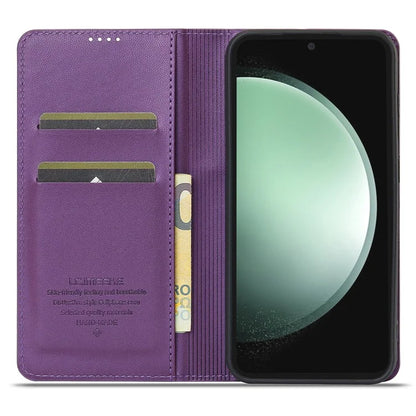 LC.IMEEKE L1 Series for Samsung Galaxy S24 Case PU Leather Wallet Stand Protective Phone Cover
