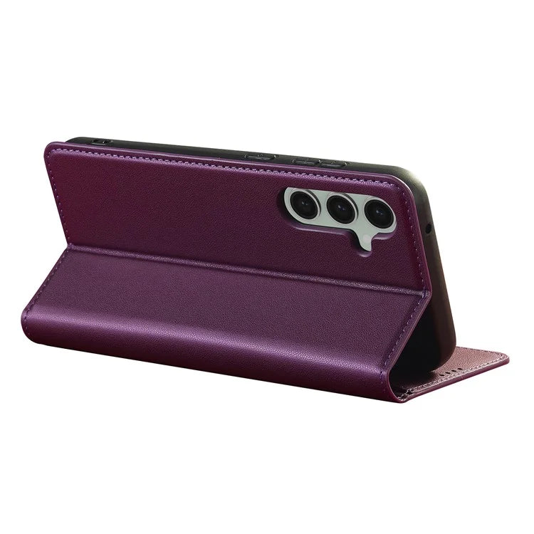 LC.IMEEKE L1 Series for Samsung Galaxy S24 Case PU Leather Wallet Stand Protective Phone Cover