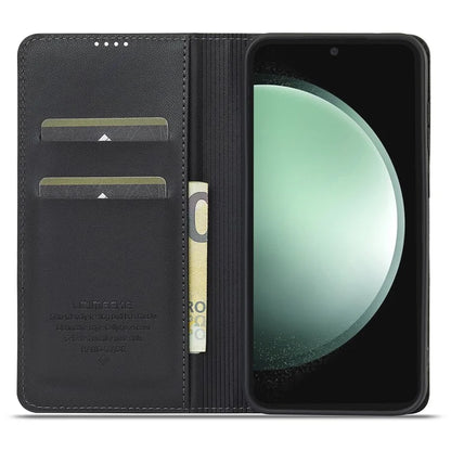 LC.IMEEKE L1 Series for Samsung Galaxy S24+ Case PU Leather Wallet Stand Protective Phone Cover
