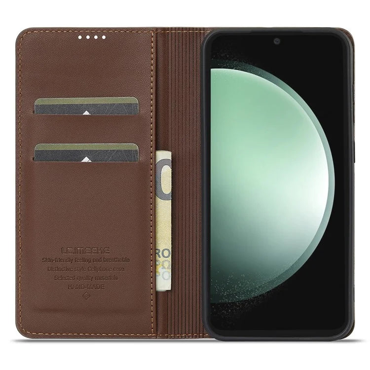 LC.IMEEKE L1 Series for Samsung Galaxy S24+ Case PU Leather Wallet Stand Protective Phone Cover
