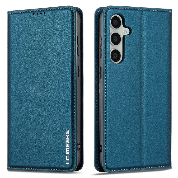 LC.IMEEKE L1 Series for Samsung Galaxy S24+ Case PU Leather Wallet Stand Protective Phone Cover