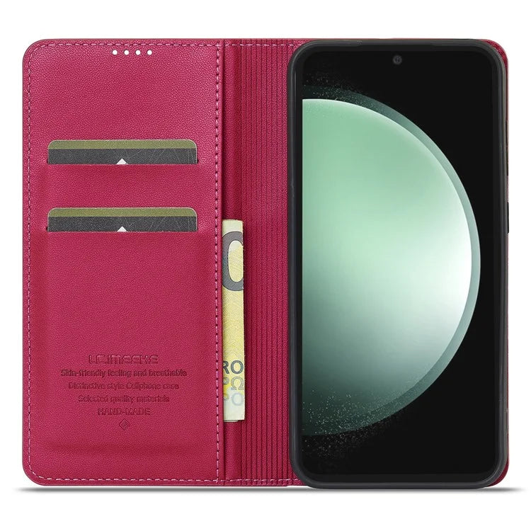 LC.IMEEKE L1 Series for Samsung Galaxy S24+ Case PU Leather Wallet Stand Protective Phone Cover