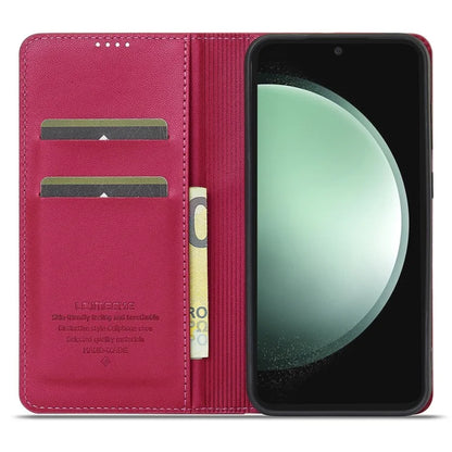 LC.IMEEKE L1 Series for Samsung Galaxy S24+ Case PU Leather Wallet Stand Protective Phone Cover