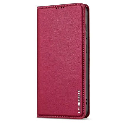 LC.IMEEKE L1 Series for Samsung Galaxy S24+ Case PU Leather Wallet Stand Protective Phone Cover